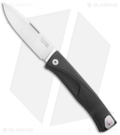 LionSteel Thrill Integral Slip Joint Knife Black Aluminum (Satin) TL-A-BS