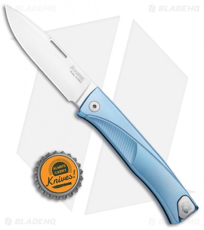 LionSteel Thrill Integral Slip Joint Knife Blue Titanium (Satin) TL-BL