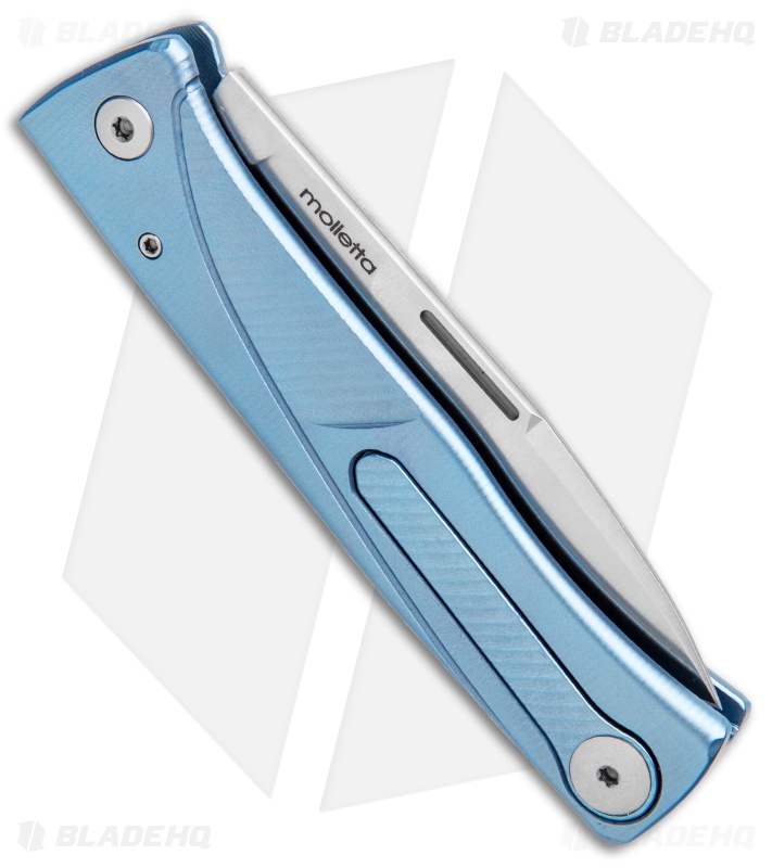 LionSteel Thrill Integral Slip Joint Knife Blue Titanium (Satin) TL-BL