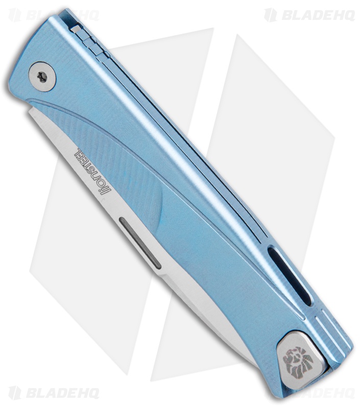 LionSteel Thrill Integral Slip Joint Knife Blue Titanium (Satin) TL-BL