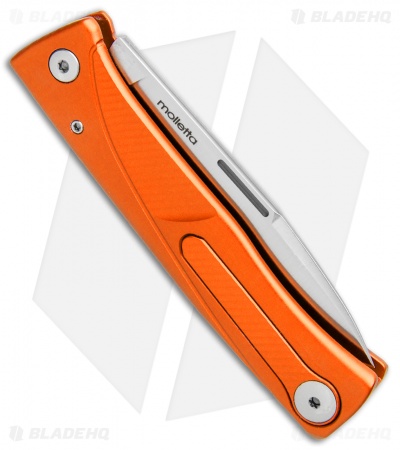 LionSteel Thrill Integral Slip Joint Knife Orange Al (Satin) TL-A-OS