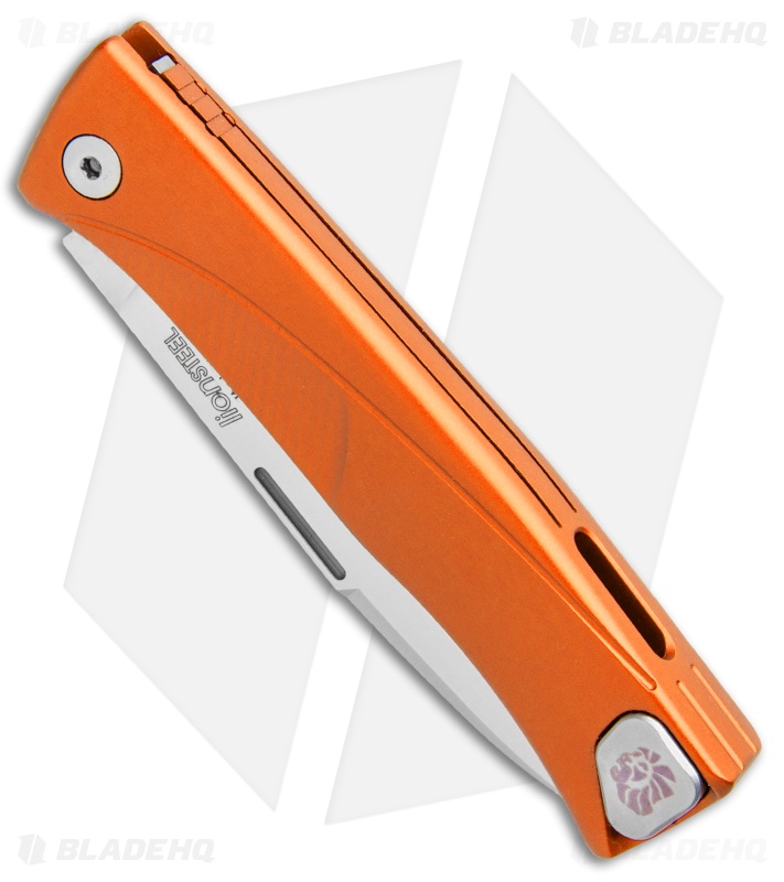 LionSteel Thrill Integral Slip Joint Knife Orange Al (Satin) TL-A-OS