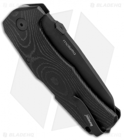 LionSteel TM1 Lockback Knife Black Micarta (3.5" Black)