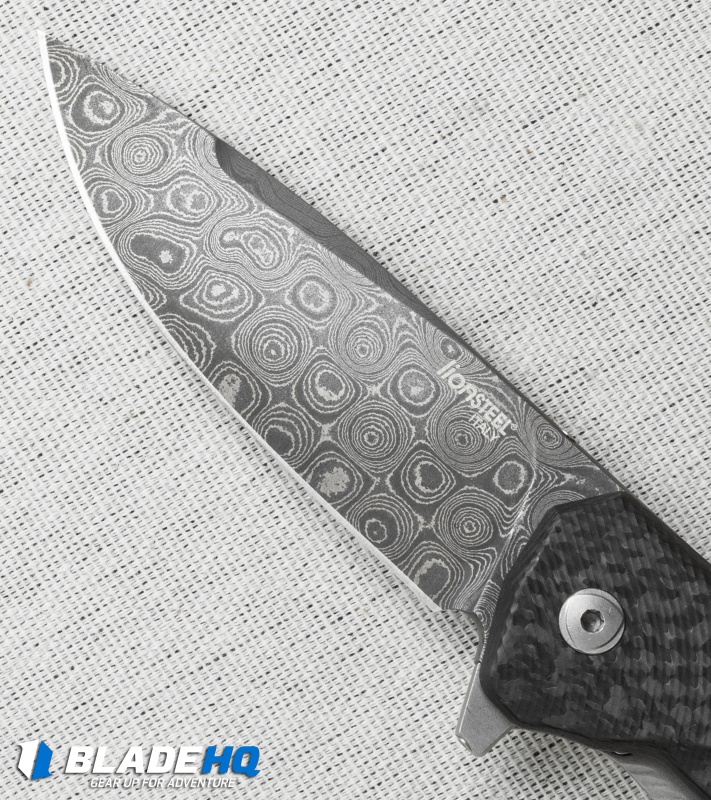 LionSteel Three Rapid CF (Damascus) TREDR - Blade HQ