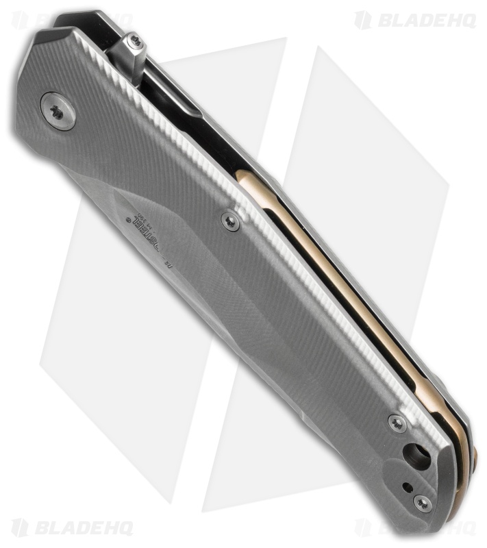 LionSteel TRE Three Rapid Exchange Frame Lock Knife Bronze Clip