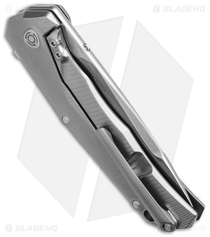 LionSteel TRE Three Rapid Exchange Frame Lock Knife Titanium (2.9" Stonewash)