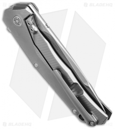 LionSteel TRE Three Rapid Exchange Frame Lock Knife Titanium (2.9" Stonewash)