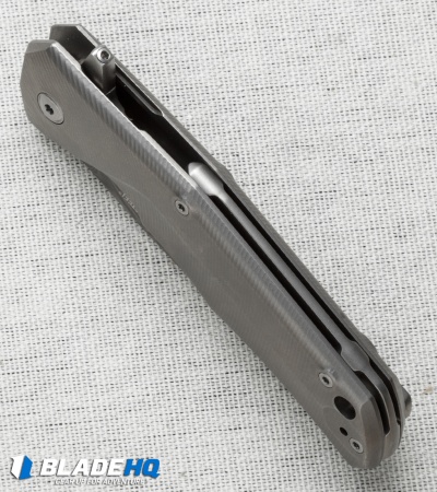 Lion Steel TRE Three Rapid Exchange Flipper Knife Titanium (2.8" Damascus) TREDT