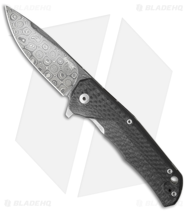 LionSteel Three Rapid CF (Damascus) TREDR - Blade HQ