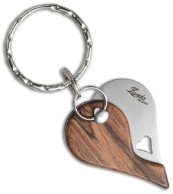 LionSteel LionBeat Folding Keychain Knife Santos Wood (1.125" Satin) 