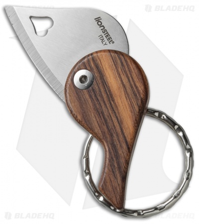 LionSteel LionBeat Folding Keychain Knife Santos Wood (1.125" Satin) 