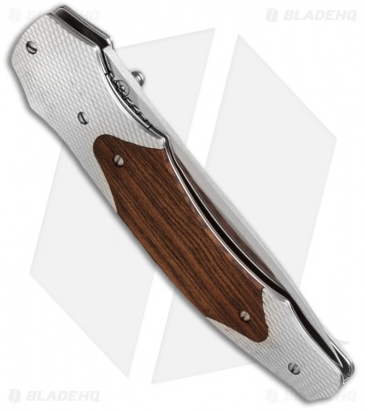 Maserin Gun Liner Lock Knife Stainless/Bocote (3.25" Satin) 397/BO