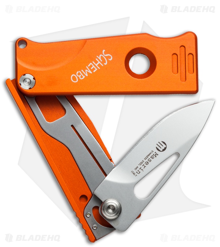 Maserin Sghembo Knife Orange Aluminum (2" Bead Blast) 565/A