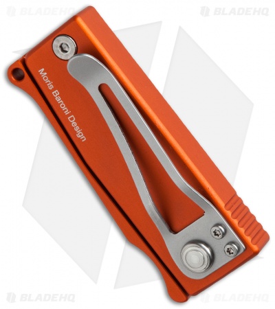 Maserin Sghembo Knife Orange Aluminum (2" Bead Blast) 565/A