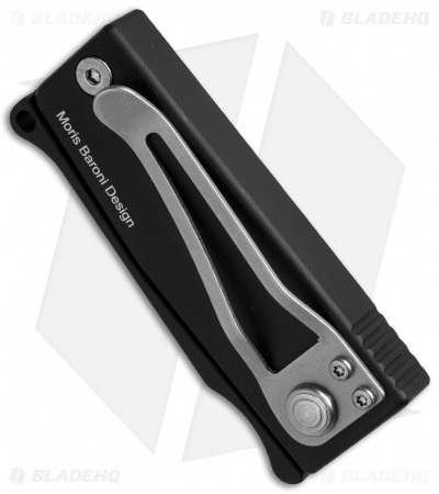 Maserin Sghembo Knife Black Aluminum (2" Bead Blast) 565/N