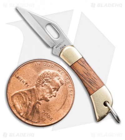 Maserin Mignon Miniature Slip Joint Knife Wood (0.69" Satin) 698/T