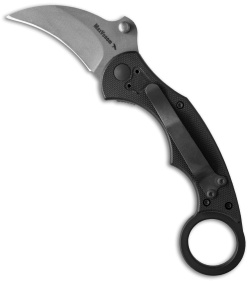 Max Venom Direct Impact Karambit (DIK) Folding Knife (2.4" Bead Blast)