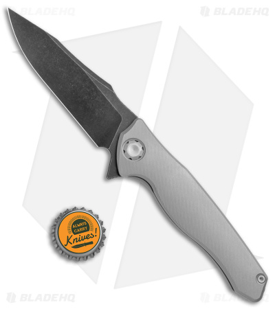 Maxace Killer Whale 2.0 Frame Lock Knife Titanium (4" Black SW) MKW202