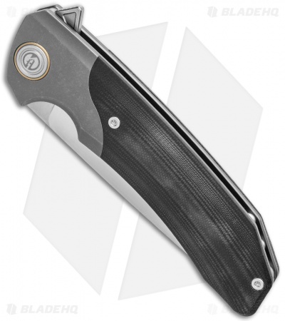 Maxace Knives Goliath 2.0 Liner Lock Knife Black G10/Titanium (4.5" Satin)