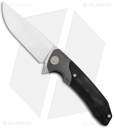 Maxace Knives Goliath 2.0 Liner Lock Knife Black G10/Titanium (4.5" Satin)