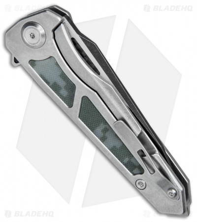 Maxace Knives Lanius Frame Lock Knife Digi Camo G-10 (3.3" Black Stonewash) ML05