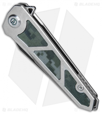 Maxace Knives Lanius Frame Lock Knife Digi Camo G-10 (3.3" Black Stonewash) ML05