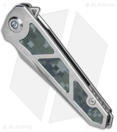 Maxace Knives Lanius Frame Lock Knife Digi Camo G-10 (3.3" Stonewash) ML02