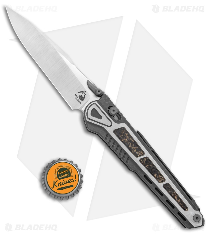 Maxace Knives Midnight Heron Pivot Lock Knife Titanium/Copper CF (4" Satin)