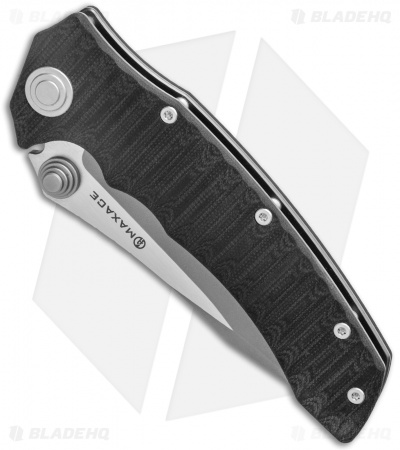 Maxace Knives Sandstorm-K Liner Lock Knife Black G10 (4.4" Two-Tone Gray)