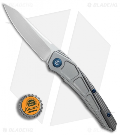 Maxace Ptilopsis Hybrid Integral Frame Lock Knife Gray Ti (Hand Satin)