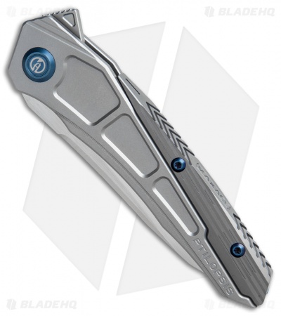 Maxace Ptilopsis Hybrid Integral Frame Lock Knife Gray Ti (Hand Satin)