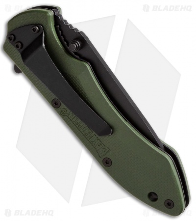 Maxpedition Ferox Liner Lock Knife Green (3.25" Black Serr)