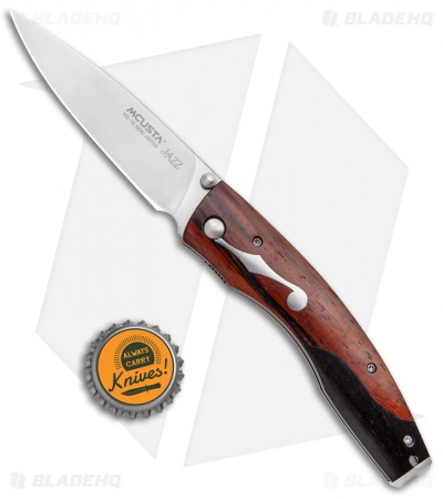 Mcusta Jazz Liner Lock Knife Cocobolo/Ebony Wood (3.5" Satin) MC-0171