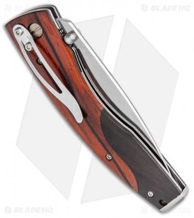 Mcusta Jazz Liner Lock Knife Cocobolo/Ebony Wood (3.5" Satin) MC-0171