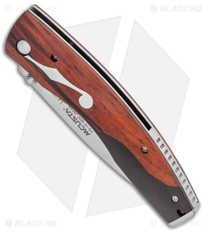 mcusta cocobolo liner damasteel bladehq