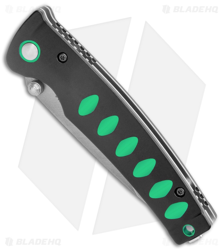 Mcusta Katana Manual Folder Knife Black w/Green Accents (3.4" Satin)