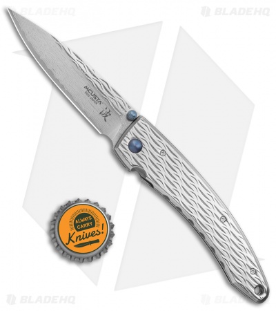 Mcusta Large Nami Frame Lock Knife (3.5" Damascus) MC-112D
