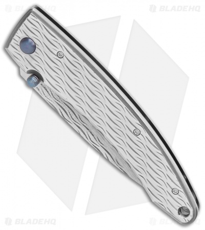 Mcusta Large Nami Frame Lock Knife (3.5" Damascus) MC-112D