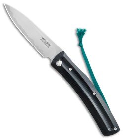 Mcusta MC-193C Slip Joint Knife Black/Green Wood (3.50" Satin) 