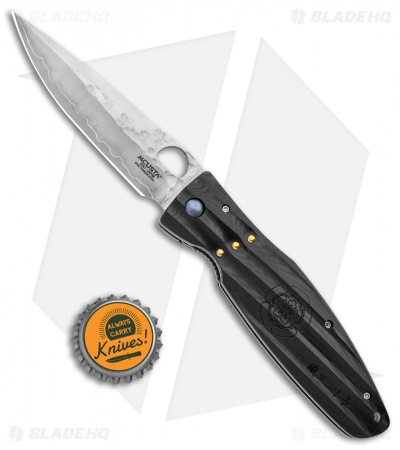 Mcusta Nobunaga Knife Black Micarta (3.75" Hammered) MC-0181G