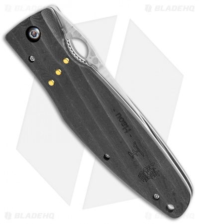 Mcusta Nobunaga Knife Black Micarta (3.75" Hammered) MC-0181G