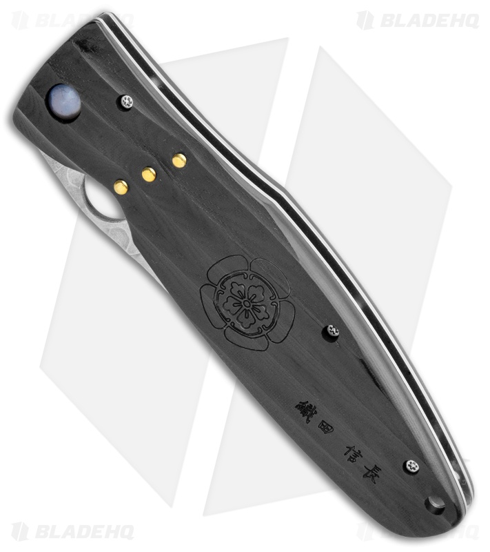 Mcusta Nobunaga Knife Black Micarta (3.75" Hammered) MC-0181G