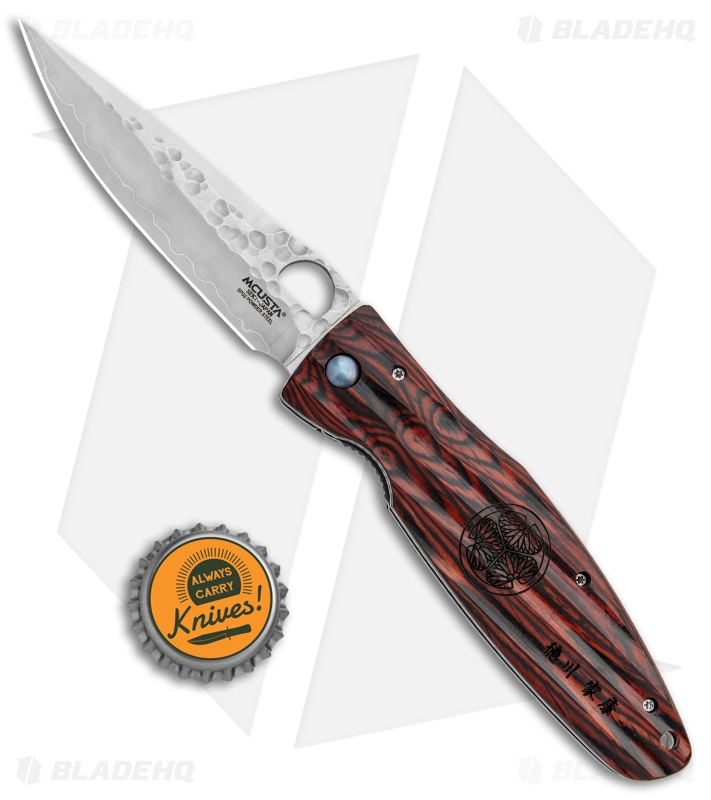 Mcusta Nobunaga Knife Red Pakkawood (3.75" SPG2) MC-0183G