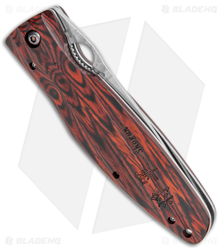 Mcusta Nobunaga Knife Red Pakkawood (3.75" SPG2) MC-0183G