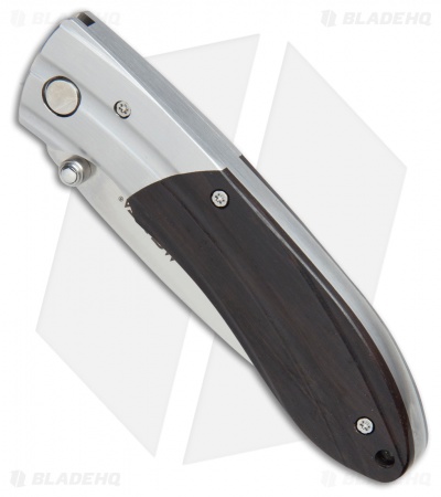 Mcusta Ripple Liner Lock Knife Ebony (2.75"Satin) MC-01412