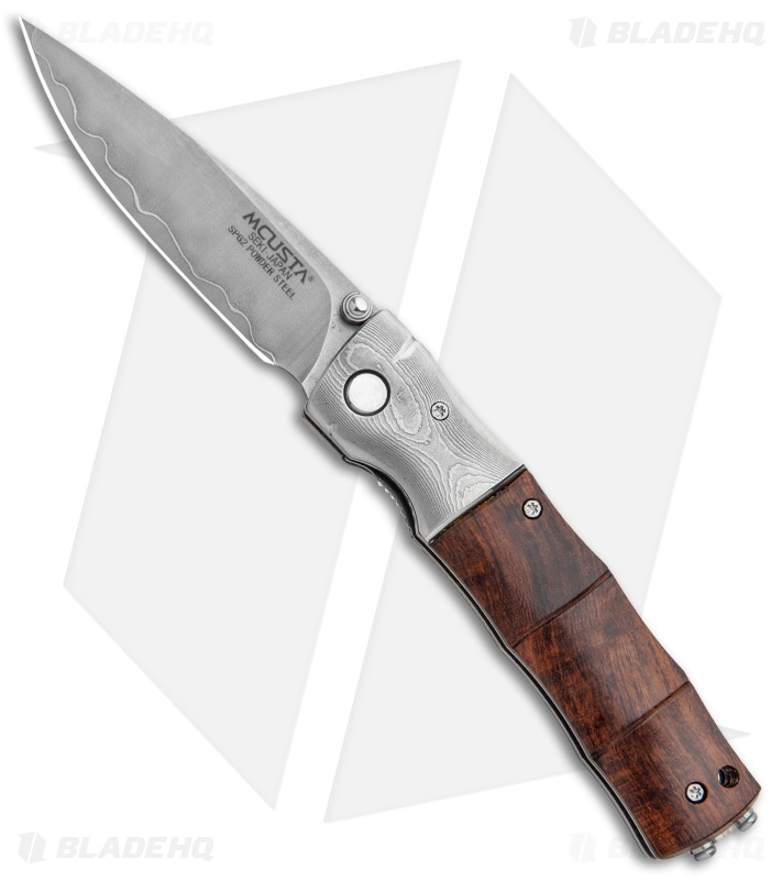 Mcusta Shinra Maxima Bamboo Liner Lock Knife Ironwood (2.75" Satin) MC-145G
