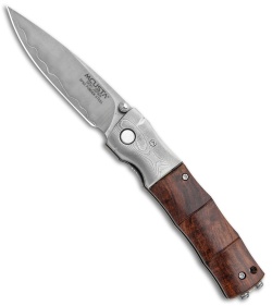 Mcusta Shinra Maxima Bamboo Liner Lock Knife Ironwood (2.75" Satin) MC-145G