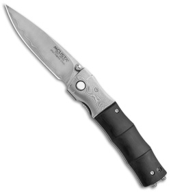 Mcusta Folding Liner Lock Knife Black Pakkawood (3.00" Satin)