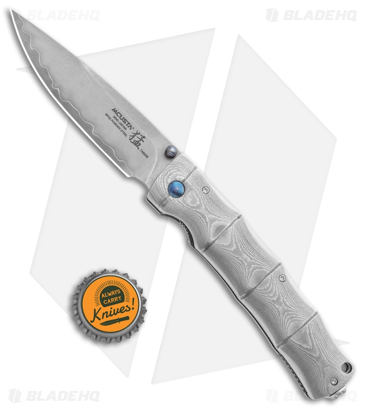 Mcusta Shinra Maxima Takeri Manual Knife Damasteel (3.75