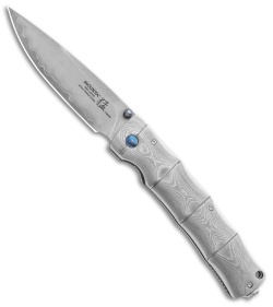 Mcusta Shinra Maxima Takeri Manual Knife Damasteel (3.75" Satin) MC-0202G